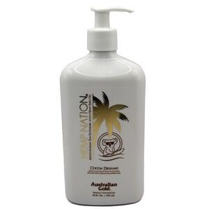 Australian Gold Hemp Nation Cocoa Dreams Tan Extender Bronzer Lotion 18oz 535ml
